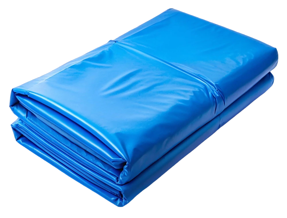 Filme de cobertura azul para paletes